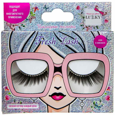 Ресницы накладные Lukky Fresh Lash со стразами Бриллиантовые стрелки 1toy Т21747 1